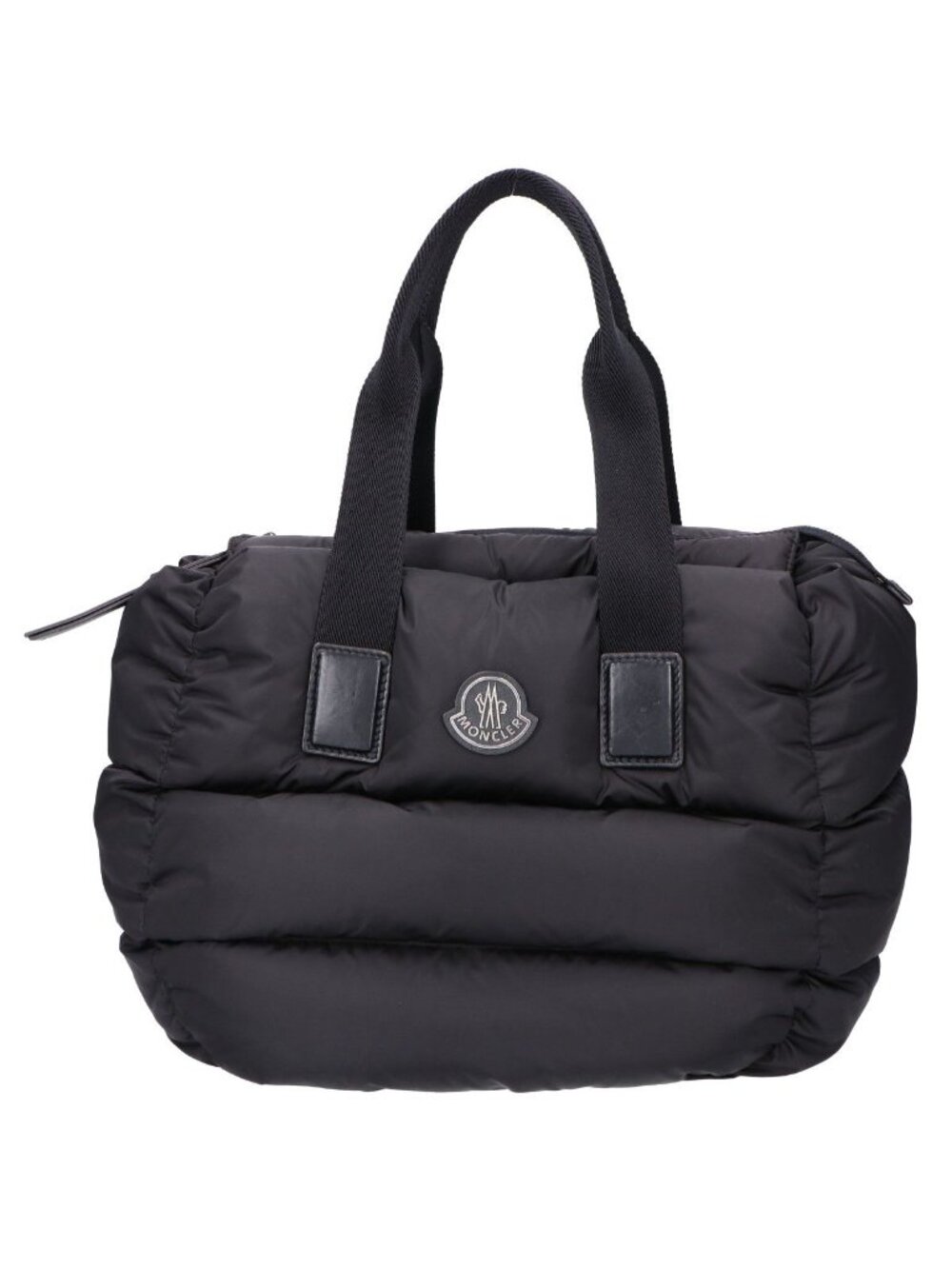Moncler Caradoc Quilted Nylon Metal Logo Down Tote Bag